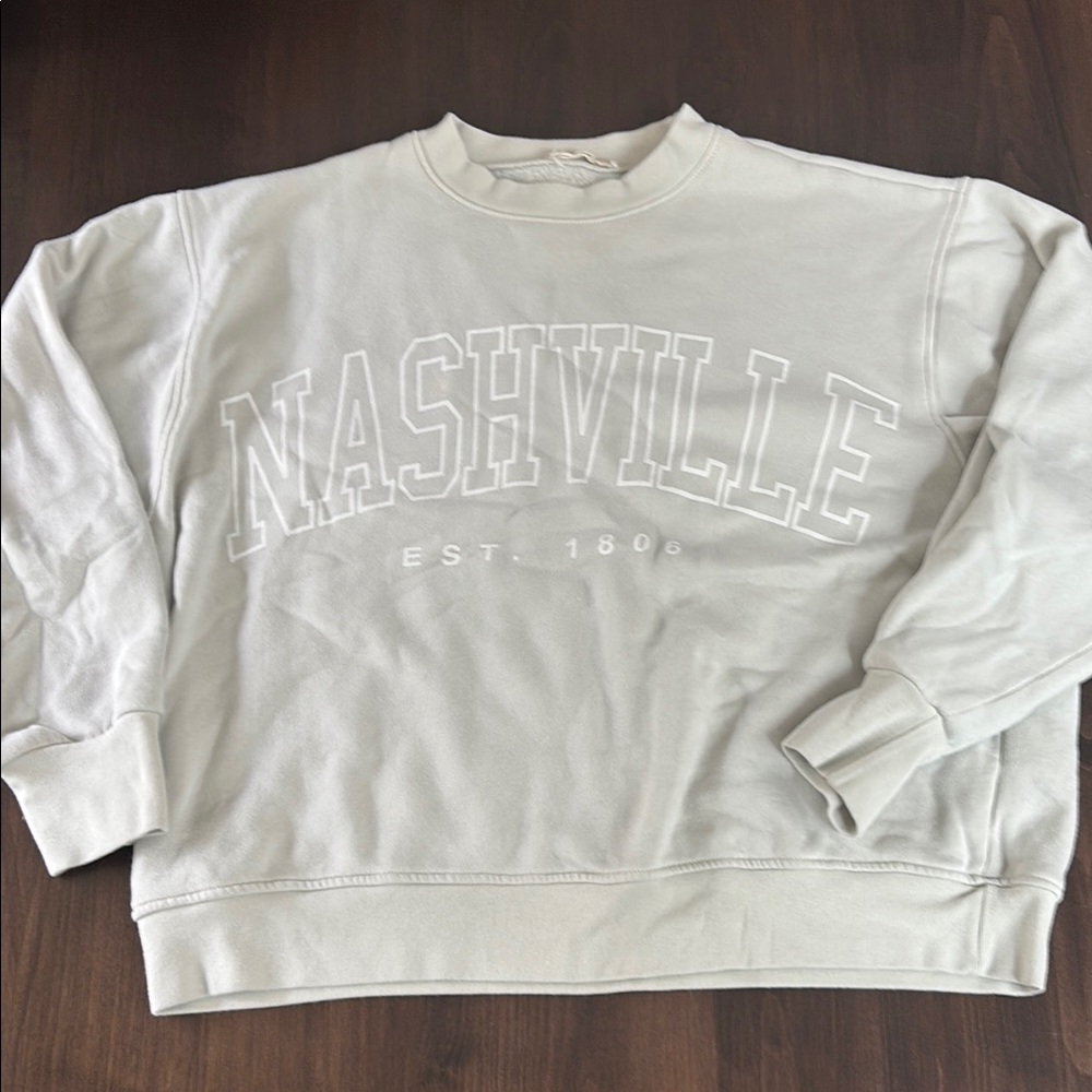Nashville Crewneck Sweatshirt - Cream